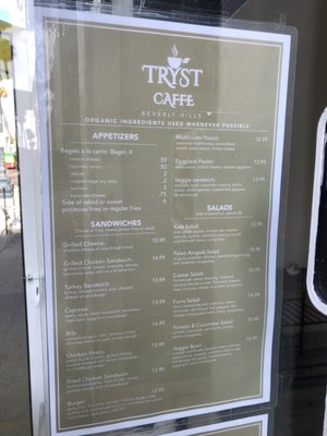 Menu photo 5 Tryst Caffe Beverly Hills, CA Menu photo 5 Tryst Caffe Beverly Hills, CA