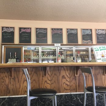 Oregon Trail Trading Post - a bar with chalkboard menus - Gas Stations Near Me - Lewellen, Nebraska