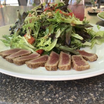 Seasons 52 - Delicious Tuna Salad in the Outdoor Seating Area - Seafood Near Me - Buford, Georgia