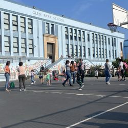 Glen Park Elementary School - Our upper yard and main school entrance.