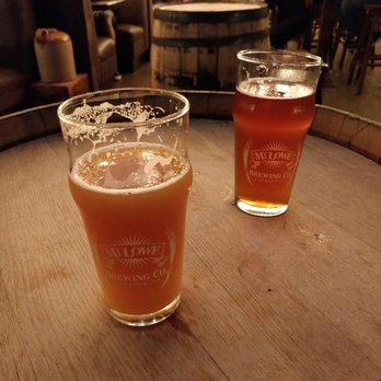 Mt. Lowe Brewing Co. - I got the Lowe down and my friend got the orange hub. Both very delicious. - Breweries Near Me - Arcadia, California