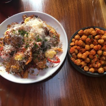 Oloroso - Patatas Bravas Potato Skins and Crispy Chickpeas - Spanish Near Me - Philadelphia, Pennsylvania Oloroso - Patatas Bravas Potato Skins and Crispy Chickpeas - Spanish Near Me - Philadelphia, Pennsylvania