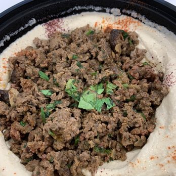 Falafel On Broadway - Hummus with beef - Middle Eastern Near Me - New York, New York Falafel On Broadway - Hummus with beef - Middle Eastern Near Me - New York, New York
