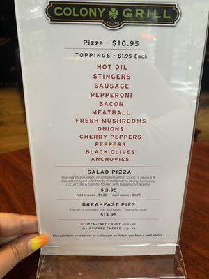 Menu photo 2 Colony Grill Arlington, VA