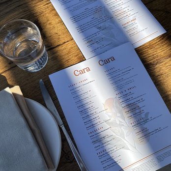 Cara Cara - Menu as of June 2023 - New American Near Me - Los Angeles, California Cara Cara - Menu as of June 2023 - New American Near Me - Los Angeles, California