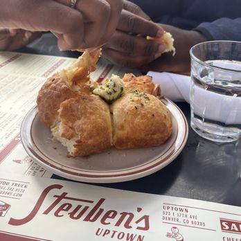 Steuben's Uptown - Parker House Rolls with Herb butter - Diners Near Me - Denver, Colorado Steuben's Uptown - Parker House Rolls with Herb butter - Diners Near Me - Denver, Colorado