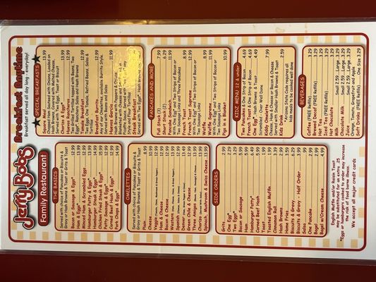 Menu photo 2 Jerry Bob's Tucson, AZ Menu photo 2 Jerry Bob's Tucson, AZ