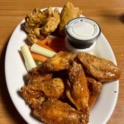 Corner Cafe - Cajun (wet) and lemon pepper hot wings