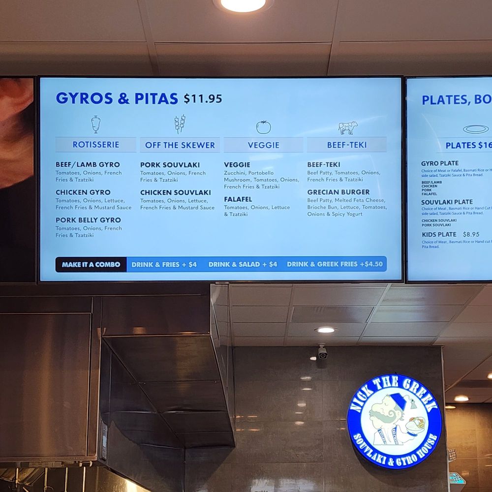 Nick The Greek - Gyros & Pita menu option. - Greek Near Me - Riverbank, California Nick The Greek - Gyros & Pita menu option. - Greek Near Me - Riverbank, California