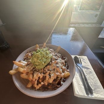 PlanTita's Kitchen - Queso-Loaded Fries W/Drunken Beans - Vegan Near Me - Long Beach, California PlanTita's Kitchen - Queso-Loaded Fries W/Drunken Beans - Vegan Near Me - Long Beach, California