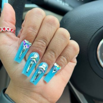 Domain Nails & Spa - glow in the dark nails - Nail Salons Near Me - Austin, Texas