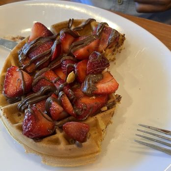 Chip's Family Restaurant - Waffle with strawberries and Nutella - Breakfast & Brunch Near Me - Fairfield, Connecticut