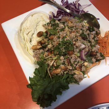 Thai Princess - Nam Sod no rice powder some ginger, next time I'll add more. It was tasty overall. - Thai Near Me - Garden Grove, California Thai Princess - Nam Sod no rice powder some ginger, next time I'll add more. It was tasty overall. - Thai Near Me - Garden Grove, California