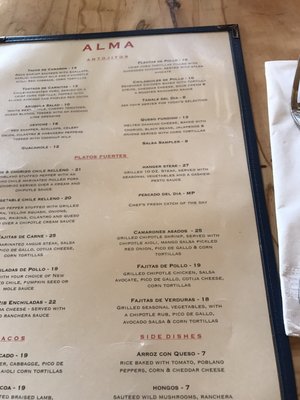 Menu photo 8 Alma Restaurant Brooklyn, NY