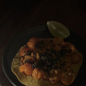 Damian - Salmon Tostada - Mexican Near Me - Los Angeles, California