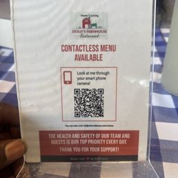 QR code menu