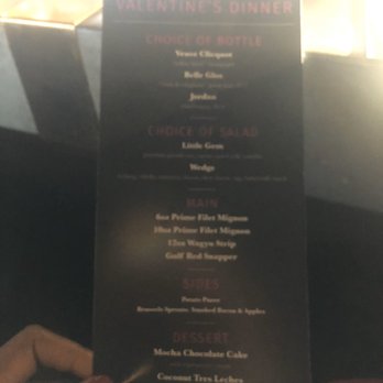 Arnette's Chop Shop - Valentine's Day Menu - Steakhouses Near Me - Brookhaven, Georgia
