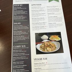 Soi 4 Thai - Menu