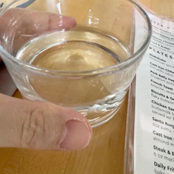 Santo Cielo - Weird little water glasses - New American Near Me - Naperville, Illinois Santo Cielo - Weird little water glasses - New American Near Me - Naperville, Illinois