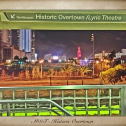 Historic Overtown/Lyric Theater Metrorail - Historic Overtown/Lyric Theater Metrorail Station at night
