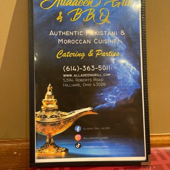 Alladeen Grill & BBQ - Menu - Pakistani Near Me - Hilliard, Ohio