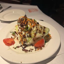 Wedge salad my friend got! So good!