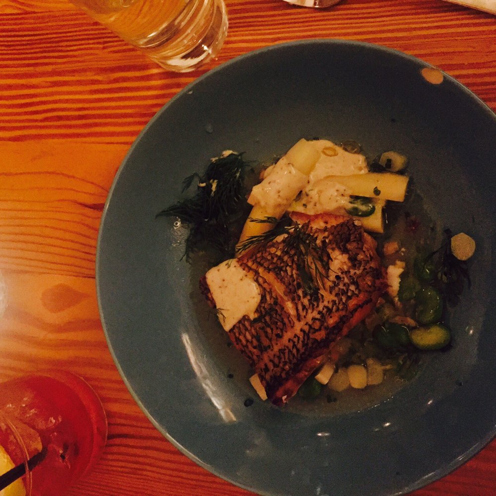 Meadowsweet - Chilean Sea Bass - amazing. Broth was absolutely delicious. - New American Near Me - Brooklyn, New York Meadowsweet - Chilean Sea Bass - amazing. Broth was absolutely delicious. - New American Near Me - Brooklyn, New York