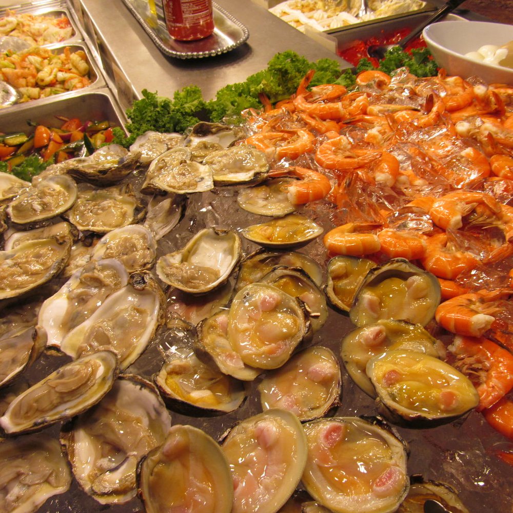 Ruby's Buffet - Fresh seafood: raw oysters, raw clams, and plump shrimp on ice. - Buffets Near Me - Cherry Hill, New Jersey Ruby's Buffet - Fresh seafood: raw oysters, raw clams, and plump shrimp on ice. - Buffets Near Me - Cherry Hill, New Jersey