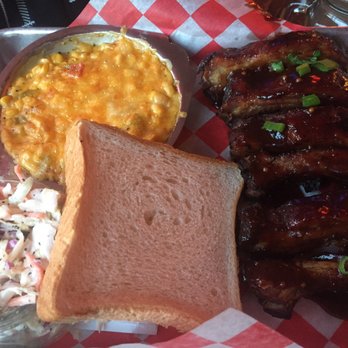 Twelve Whiskey Barbecue - Half a rack of ribs with cheesy corn and coleslaw - Barbeque Near Me - Pittsburgh, Pennsylvania Twelve Whiskey Barbecue - Half a rack of ribs with cheesy corn and coleslaw - Barbeque Near Me - Pittsburgh, Pennsylvania
