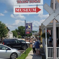 Big River Train Town - Train Museum Street Sign