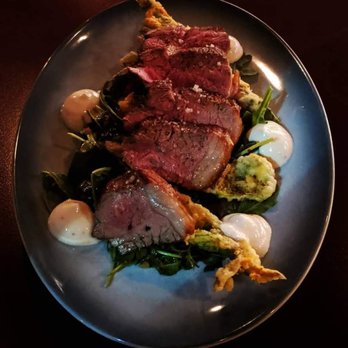 Aloette - Roasted Lamb Sirloin !!! We both loved it, top quality meat, perfect cook - French Near Me - Toronto, Ontario