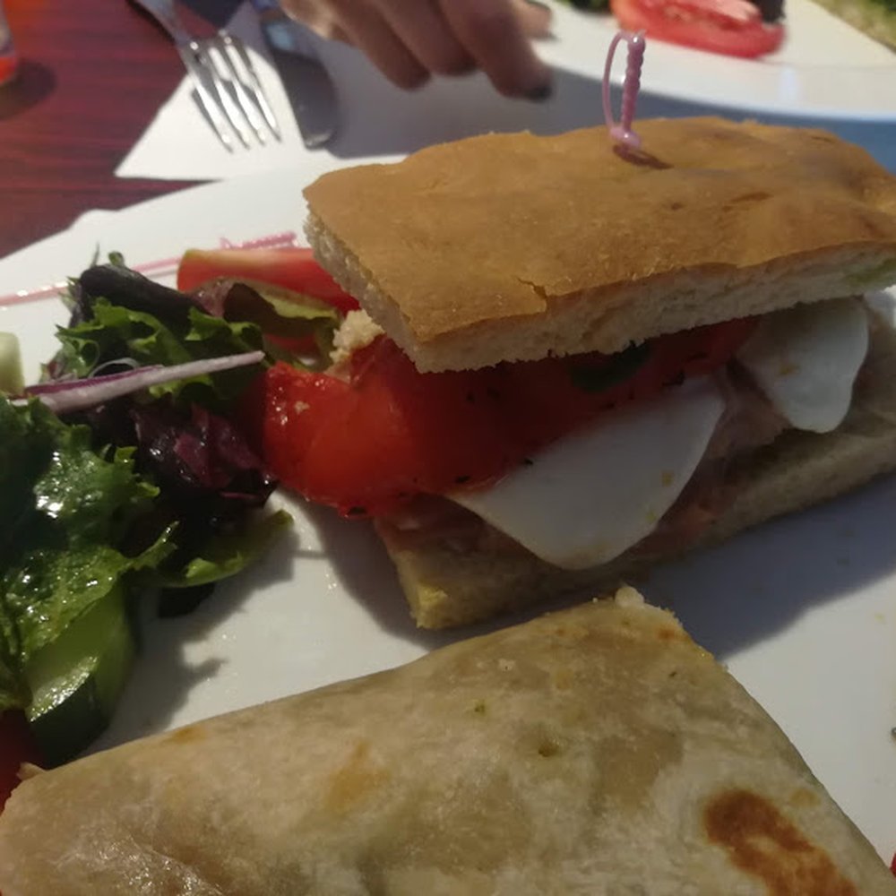 Cafe Italia - home-made bread, cheese, roasted peppers and pesto - Italian Near Me - Sanibel, Florida