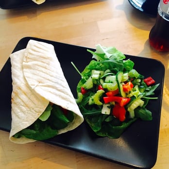Coffee Fix - My falafel and hummus salad wrap - Cafes Near Me - Gatley, XGM