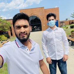 Piedmont Virginia Community College - First day of college with my best friend