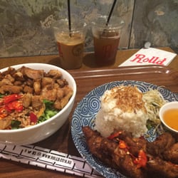 Roll'd Vietnamese Food - Bun, Com, iced tea & iced coffee