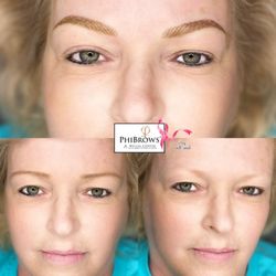 Graceful Arches Microblading by Mel - Blade n Shade - Microblading with Realistic Hairstroke Permanent Eyebrows with Shading.