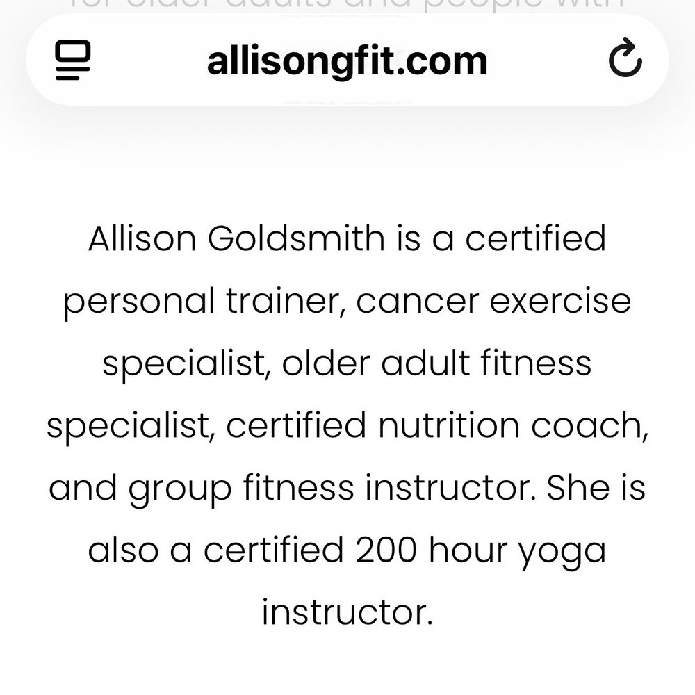 Allison G Fit - Posted with review 06/27/26 - Trainers Near Me - New York, New York