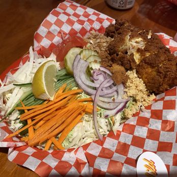 Hotbird - The Salad with Fried Chicken - Comfort Food Near Me - Oakland, California