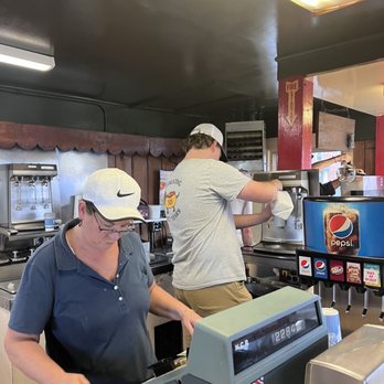 Red Top - two men working in a fast food restaurant - Hot Dogs Near Me - Hamburg, New York
