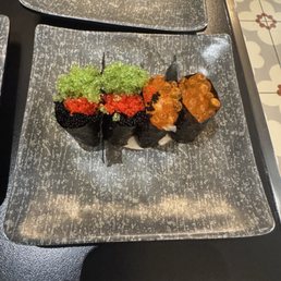 Tobiko, massago, and more sushi Tobiko, massago, and more sushi