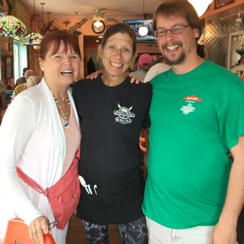 Harpoon Harry's - My wife, Debbie (in the middle), and my son. - Breakfast & Brunch Near Me - Key West, Florida