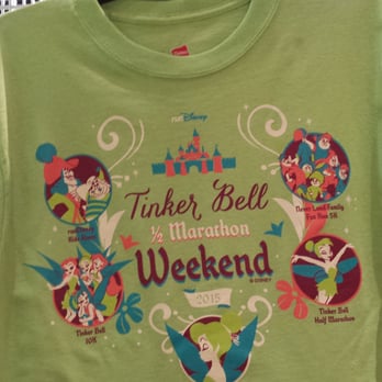 Tinker Bell Half Marathon - 2015 - More purchasable shirts - Races & Competitions Near Me - Anaheim, California Tinker Bell Half Marathon - 2015 - More purchasable shirts - Races & Competitions Near Me - Anaheim, California