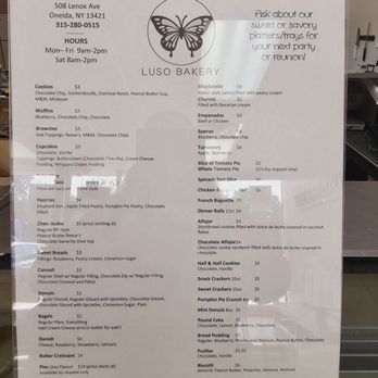 LUSO Bakery - Menu - Bakeries Near Me - Oneida, New York