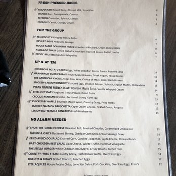 Stella San Jac - Menu for Brunch - New American Near Me - Austin, Texas Stella San Jac - Menu for Brunch - New American Near Me - Austin, Texas