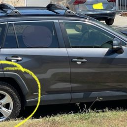 Tire shine missed back tires