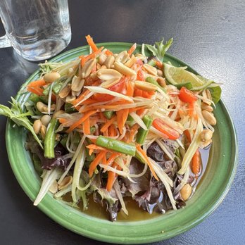 Thai Spoon & Sushi - Tum Thai (papaya salad ) without shrimp - Sushi Bars Near Me - Chicago, Illinois Thai Spoon & Sushi - Tum Thai (papaya salad ) without shrimp - Sushi Bars Near Me - Chicago, Illinois