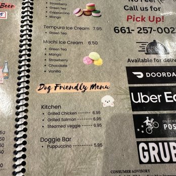 Matsu Sushi - Dog Friendly Menu!! - Sushi Bars Near Me - Castaic, California