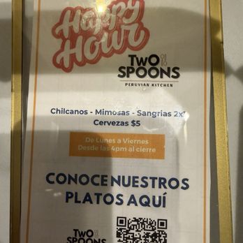 Two Spoons Peruvian Kitchen - Happy hour menu - Peruvian Near Me - Miami, Florida Two Spoons Peruvian Kitchen - Happy hour menu - Peruvian Near Me - Miami, Florida