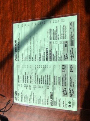 Menu photo 1 Sandy's Beef & Ale Langhorne, PA