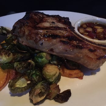 Yard House - One of their Holiday Menu: Apple Cider Brined Pork Chop ~ excellent!!! - New American Near Me - Meridian, Idaho Yard House - One of their Holiday Menu: Apple Cider Brined Pork Chop ~ excellent!!! - New American Near Me - Meridian, Idaho